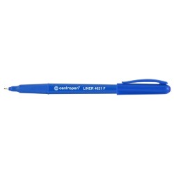 Centropen, liner 4621, modrý, 10ks, 0.3mm, jemný plastový hrot v kovové objímce, cena za 1ks