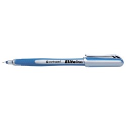 Centropen, liner 4721, modrý, 10ks, 0.3mm, jemný plastový hrot v kovové objímce, cena za 1ks