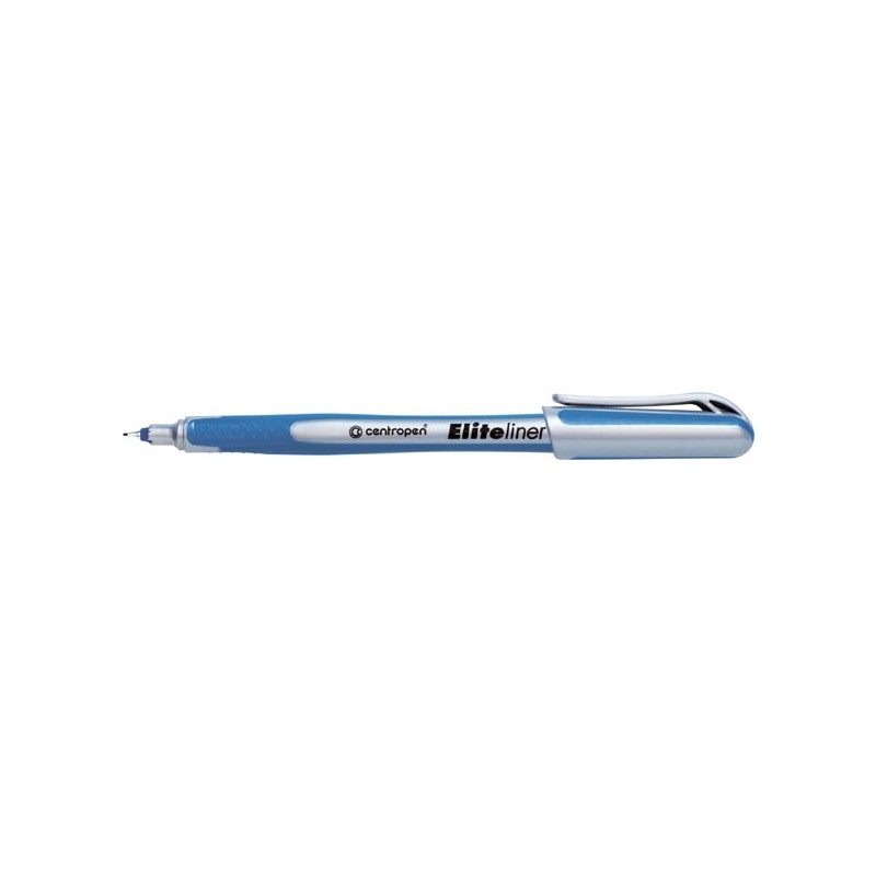 Centropen, liner 4721, modrý, 10ks, 0.3mm, jemný plastový hrot v kovové objímce, cena za 1ks