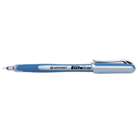 Centropen, liner 4721, modrý, 10ks, 0.3mm, jemný plastový hrot v kovové objímce, cena za 1ks