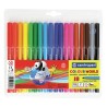 Centropen, sada popisovačů 7550, color, 18ks, 1mm, válcový hrot odolný proti zatlačení
