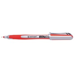 Centropen, liner 4721, červený, 10ks, 0.3mm, jemný plastový hrot v kovové objímce, cena za 1ks