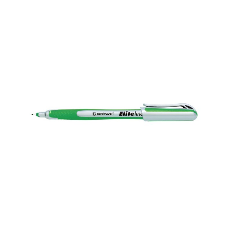 Centropen, liner 4721, zelený, 10ks, 0.3mm, jemný plastový hrot v kovové objímce, cena za 1ks
