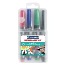 Centropen, sada marker 8510, color, 4ks, 2.5mm, alkoholová báze, cena za 1ks
