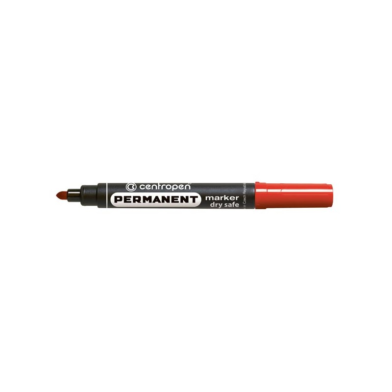 Centropen, marker 8510, červený, 10ks, 2.5mm, alkoholová báze, cena za 1ks