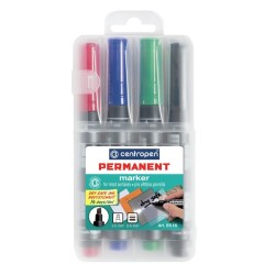 Centropen, sada marker 8516, color, 4ks, 2.5mm, alkoholová báze, cena za 1ks