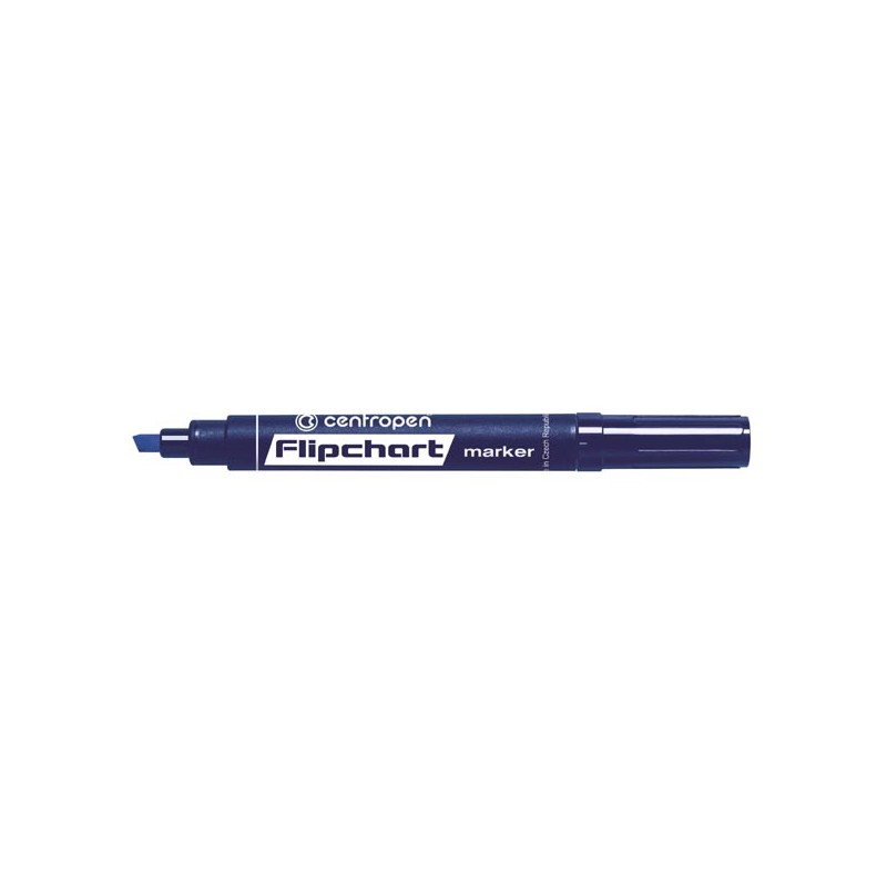 Centropen, flipchart marker 8560, modrý, 10ks, 1-4,6mm, nepropíjí se papírem, cena za 1ks