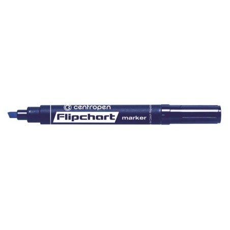 Centropen, flipchart marker 8560, modrý, 10ks, 1-4,6mm, nepropíjí se papírem, cena za 1ks