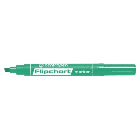 Centropen, flipchart marker 8560, zelený, 10ks, 1-4,6mm, nepropíjí se papírem, cena za 1ks
