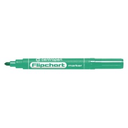 Centropen, flipchart marker 8550, zelený, 10ks, 2.5mm, nepropíjí se papírem, cena za 1ks