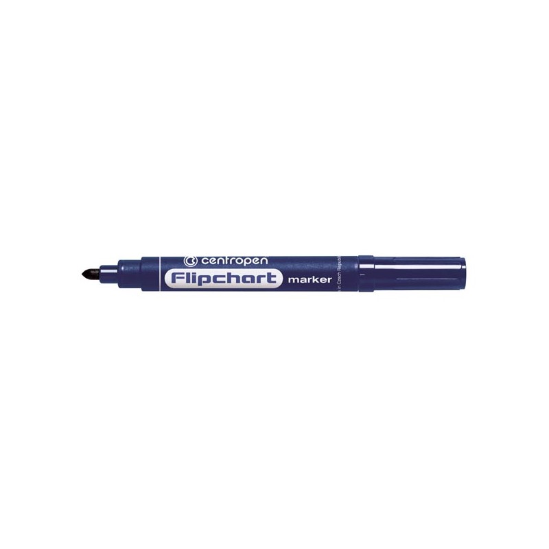 Centropen, flipchart marker 8550, modrý, 10ks, 2.5mm, nepropíjí se papírem, cena za 1ks