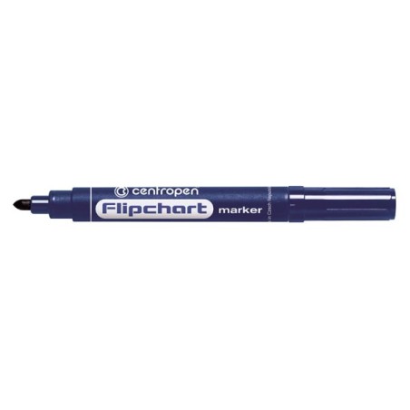 Centropen, flipchart marker 8550, modrý, 10ks, 2.5mm, nepropíjí se papírem, cena za 1ks
