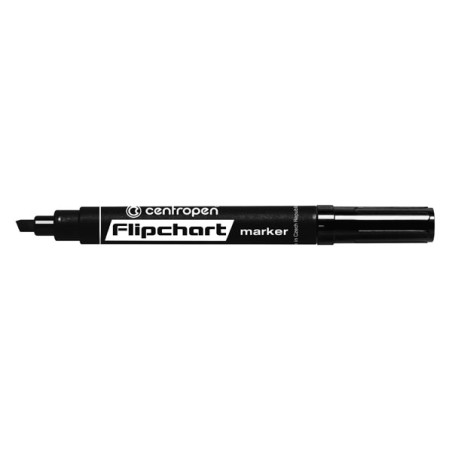 Centropen, flipchart marker 8560, černý, 10ks, 1-4,6mm, nepropíjí se papírem, cena za 1ks
