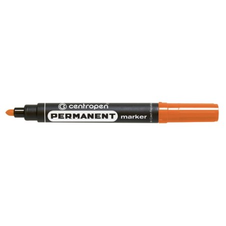 Centropen, marker 8566, oranžový, 10ks, 2.5mm, alkoholová báze, cena za 1ks, DOPRODEJ