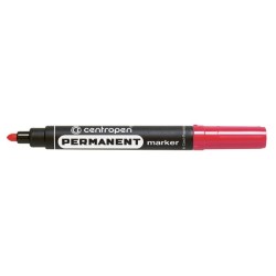 Centropen, marker 8566, červený, 10ks, 2.5mm, alkoholová báze, cena za 1ks