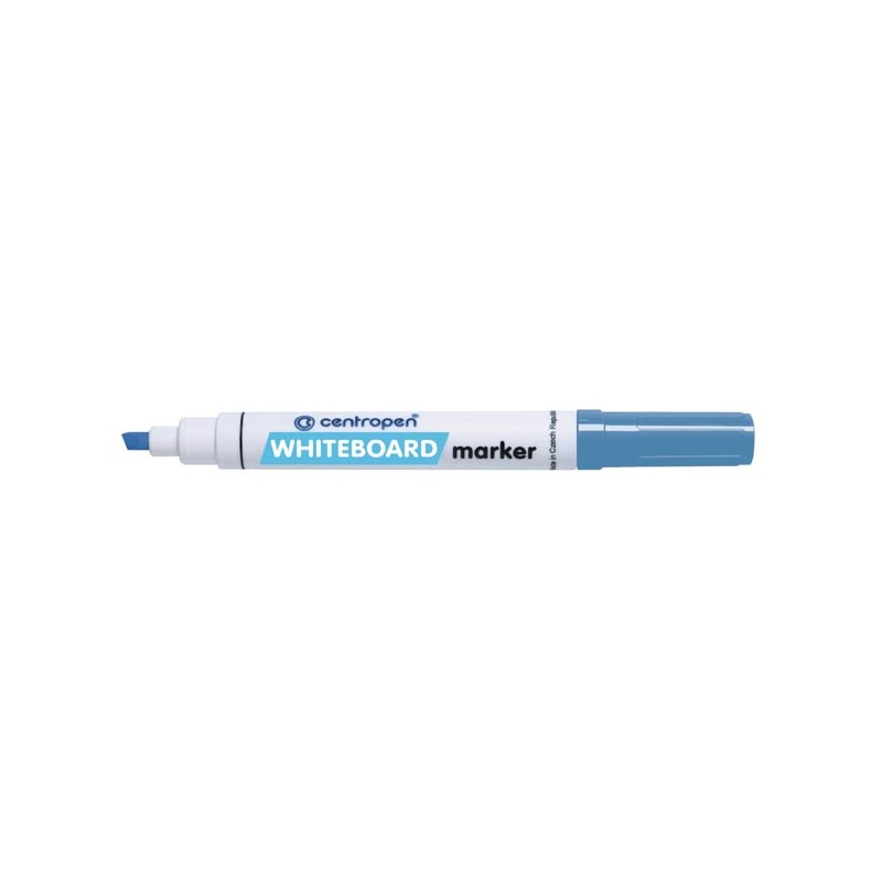 Centropen, whiteboard marker 8569, světle modrý, 10ks, 1-4,5mm, alkoholová báze, cena za 1ks