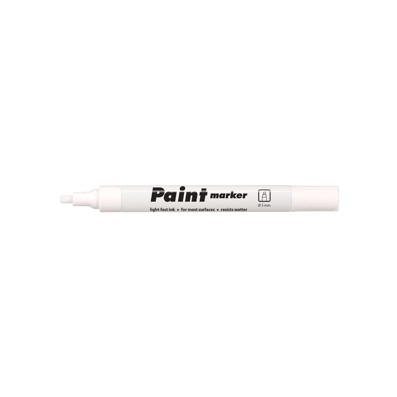 Centropen, marker 9100, bílý, 10ks, 5mm, světlostálý, neobsahuje toluen/xylen, cena za 1ks