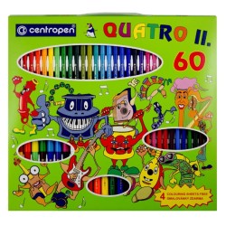 Centropen, sada popisovačů 9396, color, 60ks, dětská