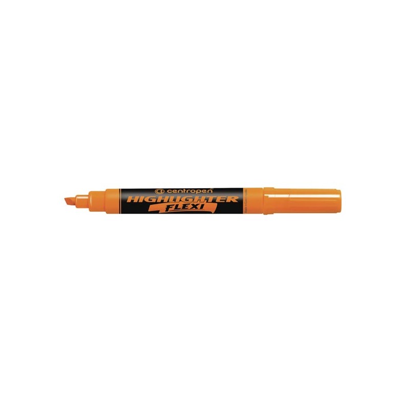 Centropen, zvýrazňovač 8542, oranžový, 10ks, 1.5mm, se super pružným hrotem, cena za 1ks, DOPRODEJ