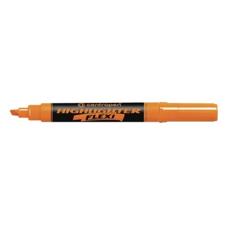 Centropen, zvýrazňovač 8542, oranžový, 10ks, 1.5mm, se super pružným hrotem, cena za 1ks, DOPRODEJ