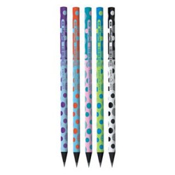Berlingo, grafitová tužka Dots, color, 72ks, bez pryže