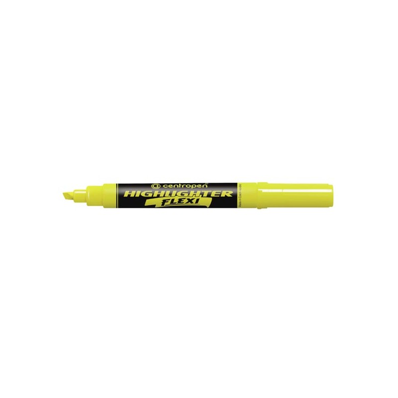 Centropen, zvýrazňovač 8542, žlutý, 10ks, 1.5mm, se super pružným hrotem, cena za 1ks