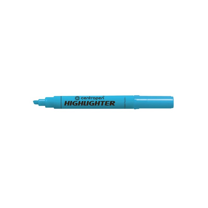 Centropen, zvýrazňovač 8552, modrý, 10ks, 1-4,6mm, na všechny druhy papíru, cena za 1ks