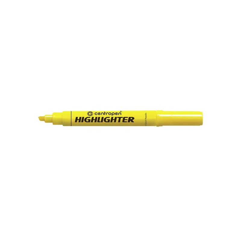 Centropen, zvýrazňovač 8552, žlutý, 10ks, 1-4,6mm, cena za 1ks