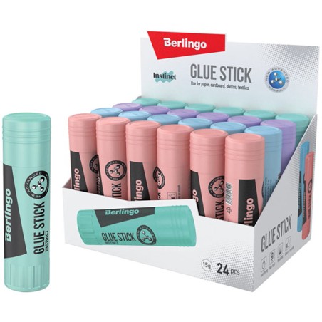 Lepidlo tyčinka Instinct, color, 15g, 24ks, Berlingo