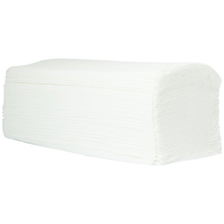 Papírový ručník ZZ, 240 x 210mm, bílý, 3200ks, dvouvrstvý