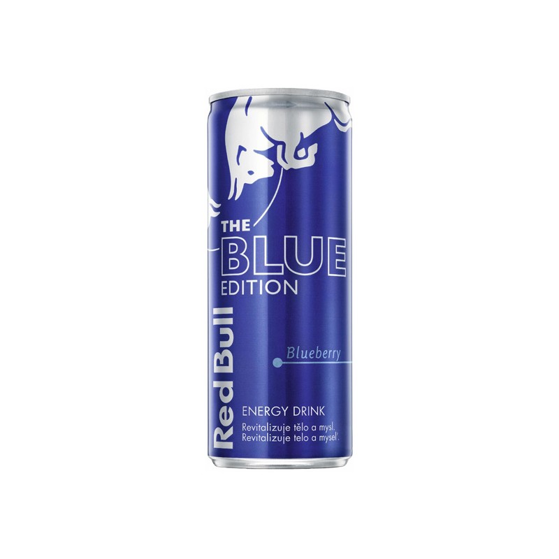 Energy drink, Blue Edition, 12ks v kartonu, cena za 1ks, Red Bull borůvka