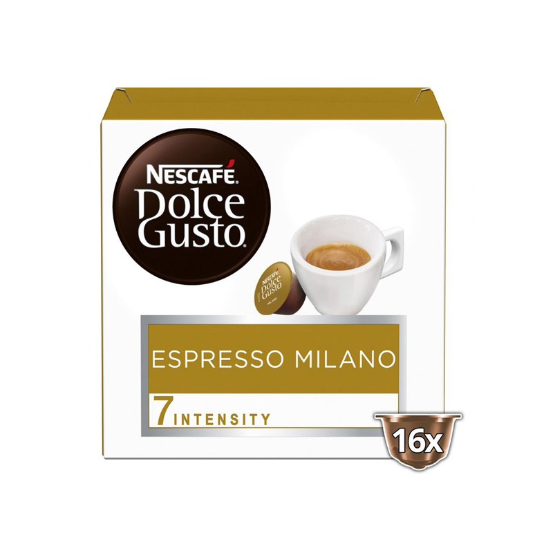 Kávové kapsle Nescafé Dolce Gusto Espresso, Milano, 3x16 kapslí, velkoobchodní balení karton