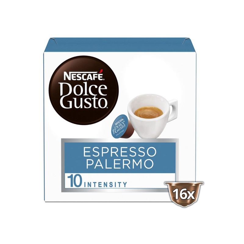 Kávové kapsle Nescafé Dolce Gusto Espresso, Palermo, 3x16 kapslí, velkoobchodní balení karton