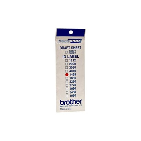 Štítky pro razítka Brother, ID1438, 14x38mm, 12ks, s průhlednou krytkou
