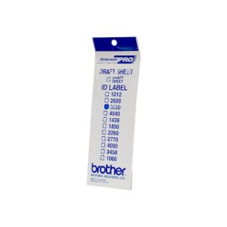 Štítky pro razítka Brother, ID3030, 30x30mm, 12ks, s průhlednou krytkou