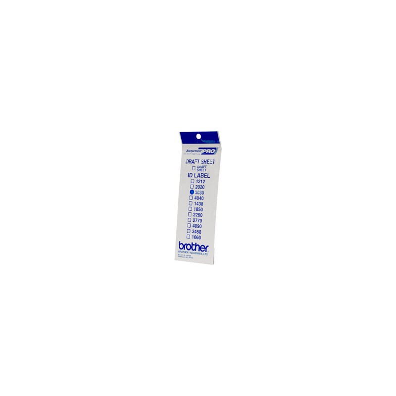 Štítky pro razítka Brother, ID3030, 30x30mm, 12ks, s průhlednou krytkou