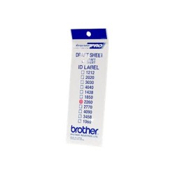 Štítky pro razítka Brother, ID2260, 22x60mm, 12ks, s průhlednou krytkou