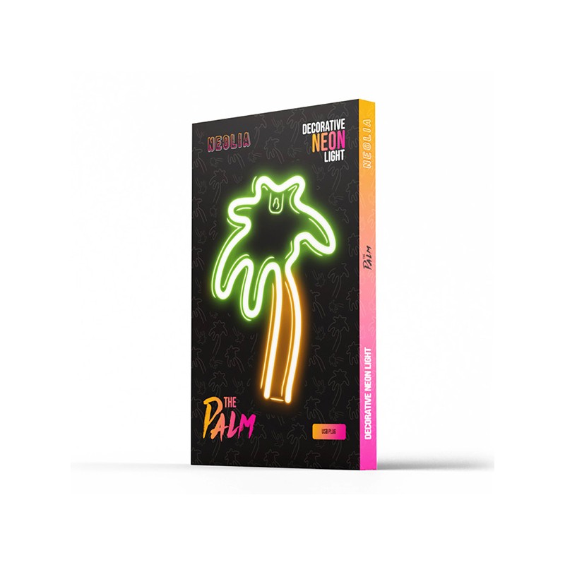 Neon LED Light PALM green orange NNE04 Neolia