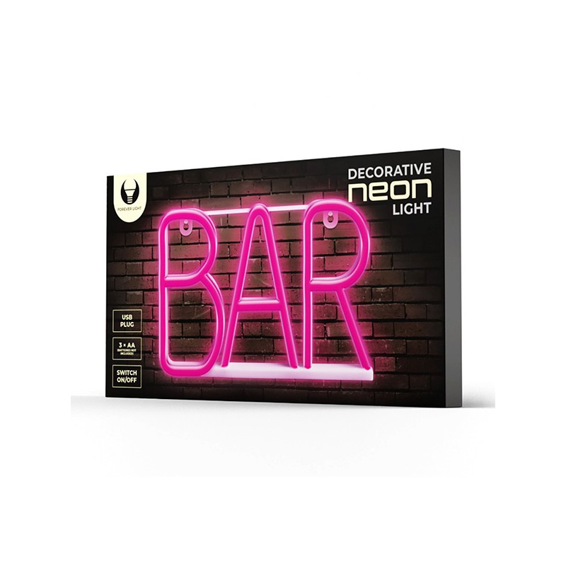 Neon LED BAR pink Bat + USB FLNE24 Forever Light