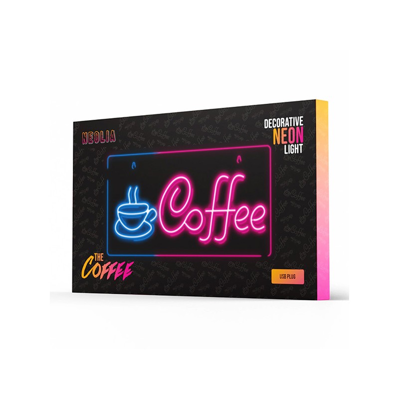 Neon PLEXI LED COFFEE pink blue NNE11 Neolia