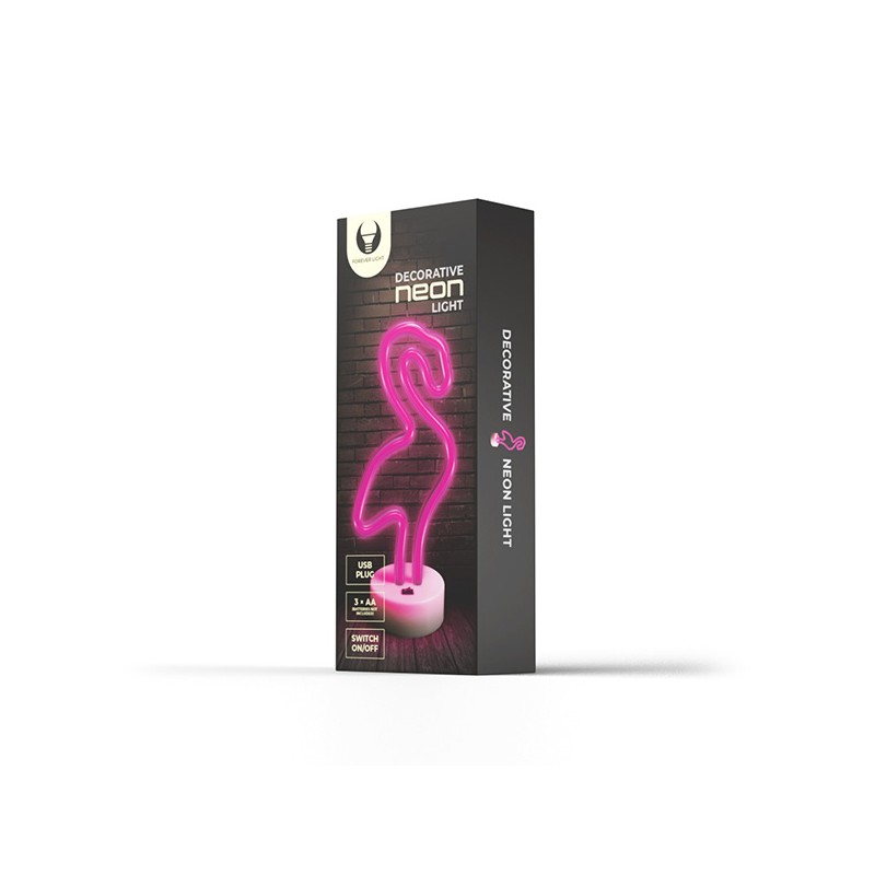 Neon LED on a stand FLAMINGO pink FSNE01 Forever Light