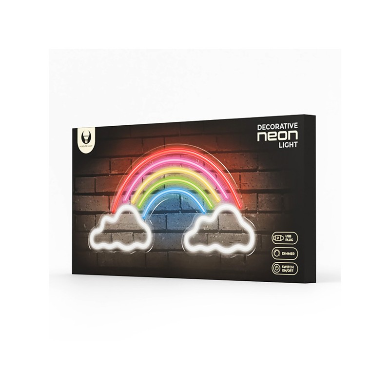 Neon PLEXI LED RAINBOW ON CLOUDS multicolor FPNE32 Forever Light