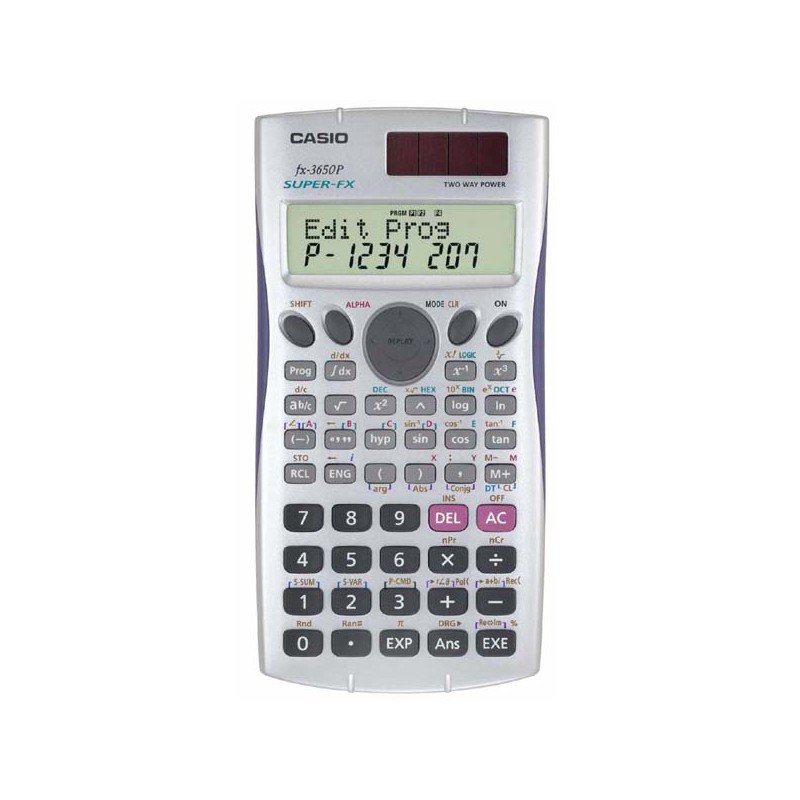 Casio Kalkulačka FX 3650 P, bílá, programovatelná, dvanáctimístná