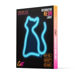 Neon LED Light CAT turquoise NNE24 Neolia