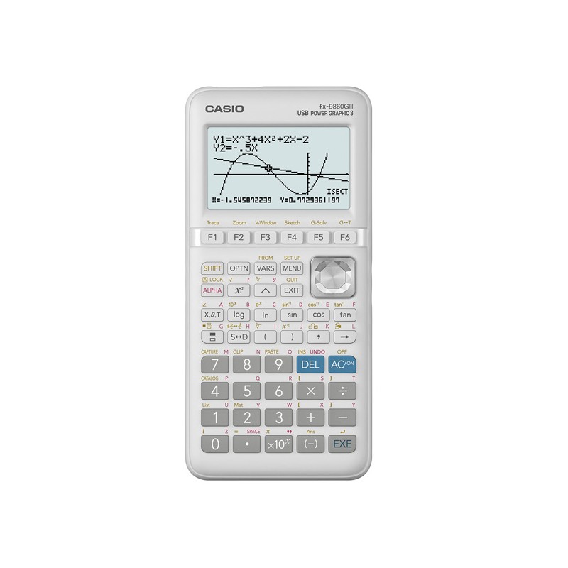 Casio Kalkulačka FX 9860G III, šedá, programovatelná, 8 řádkový displej