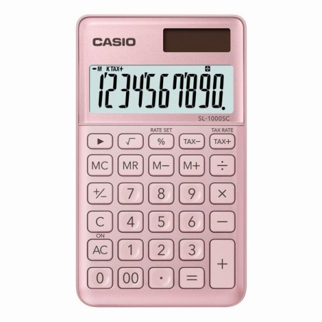Casio Kalkulačka SL 1000 SC PK, zlatá, desetimístná, duální napájení