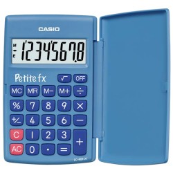 Casio Kalkulačka LC 401 LV BU, modrá, kapesní, osmimístná