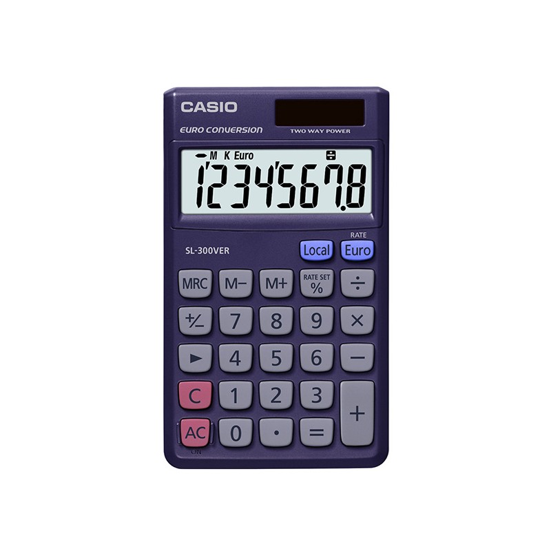 Casio Kalkulačka SL 300 VER, černá, kapesní, osmimístná