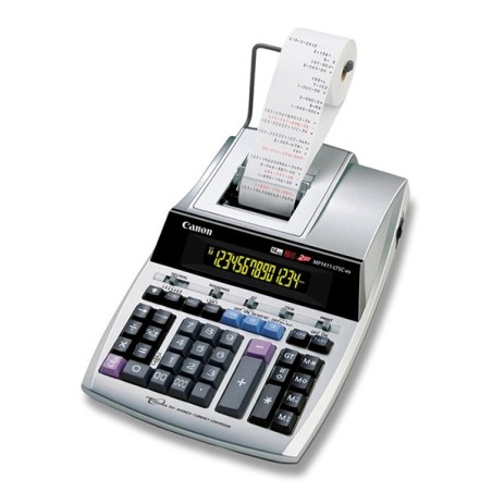 Canon kalkulačka MP1411-LTSC, šedá, stolní s tiskem, čtrnáctnáctimístná