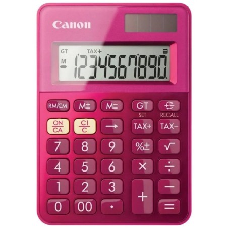 Canon Kalkulačka LS-100K, růžová, stolní, desetimístná